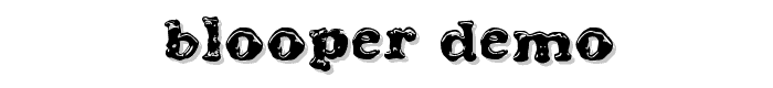 Blooper Demo font